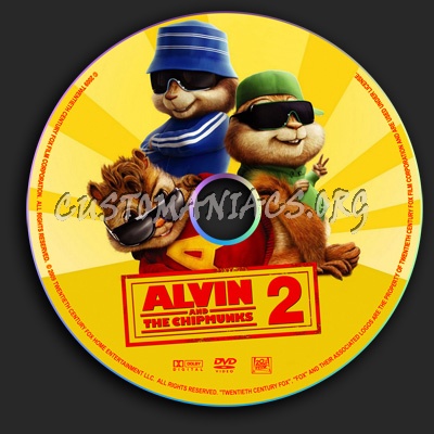 Alvin And The Chipmunks 2 dvd label