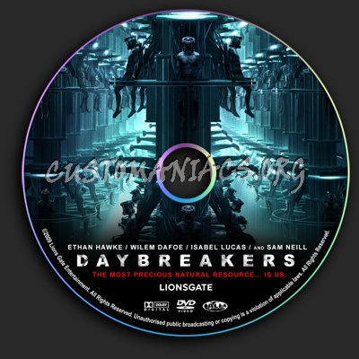 Daybreakers dvd label