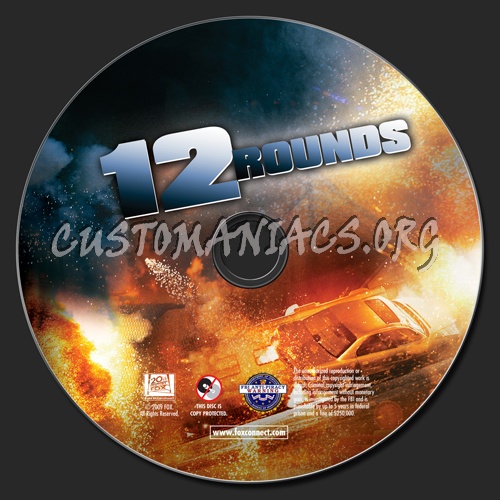 12 Rounds dvd label