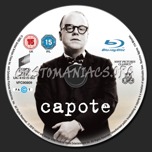 Capote blu-ray label