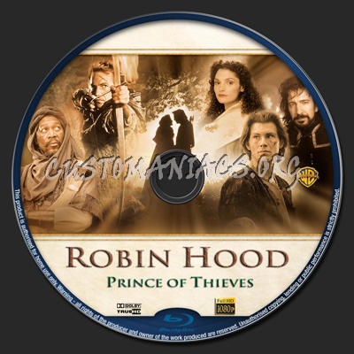 Robin Hood: Prince of Thieves blu-ray label