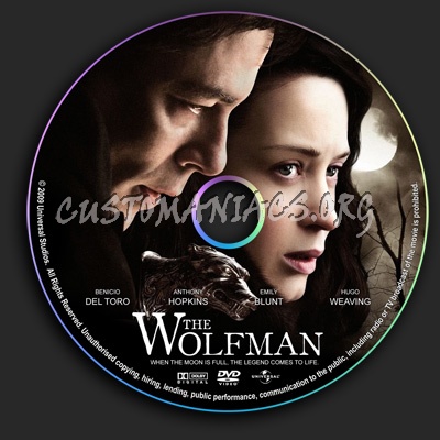 The Wolfman dvd label