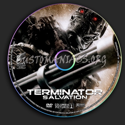 Terminator Salvation dvd label