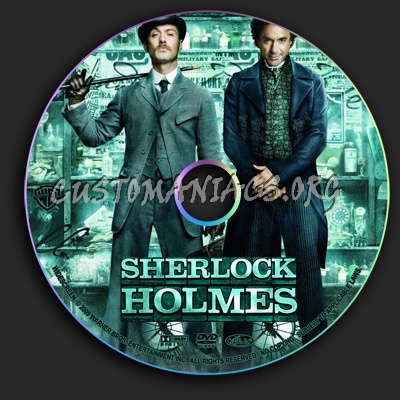 Sherlock Holmes dvd label