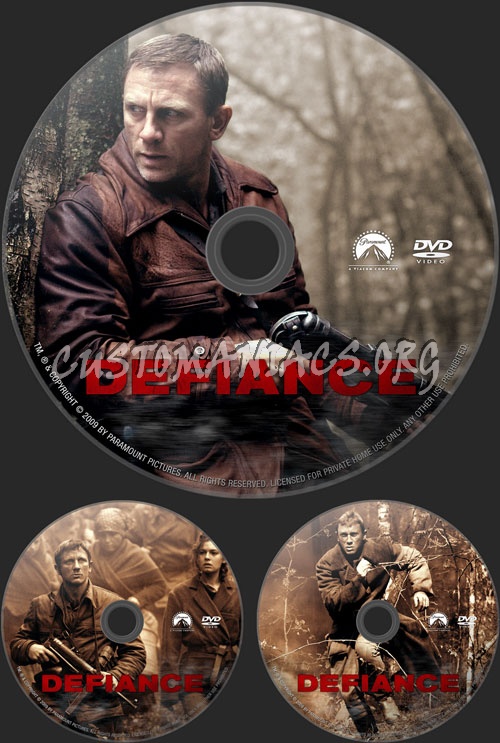 Defiance dvd label