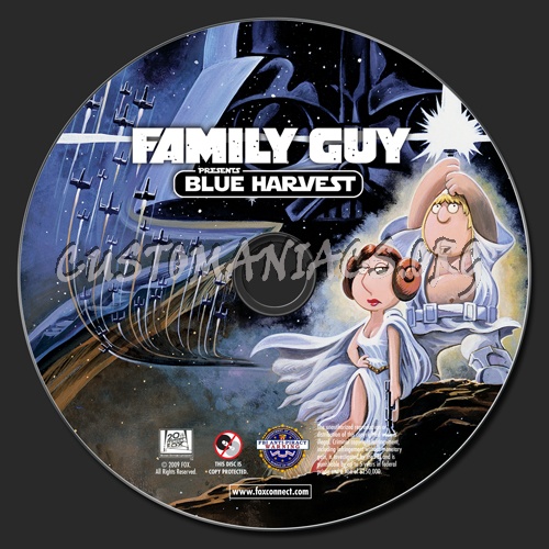 Family Guy Presents Blue Harvest dvd label