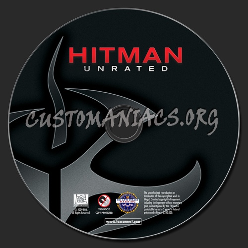 Hitman dvd label