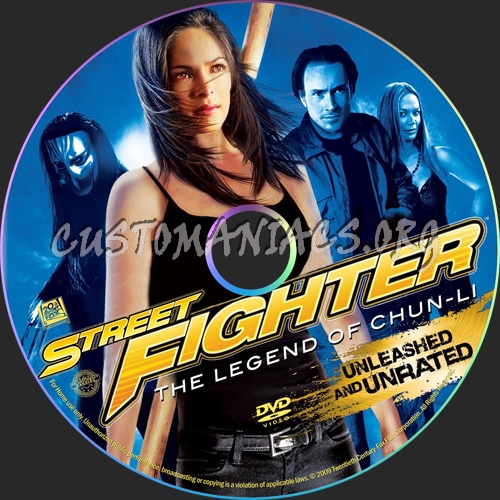 Street Fighter: The Legend of Chun-Li dvd label