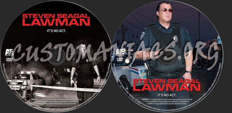 Steven Seagal Lawman dvd label