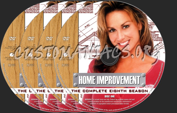 Home Improvement Season 8 dvd label