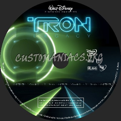 Tron Legacy dvd label