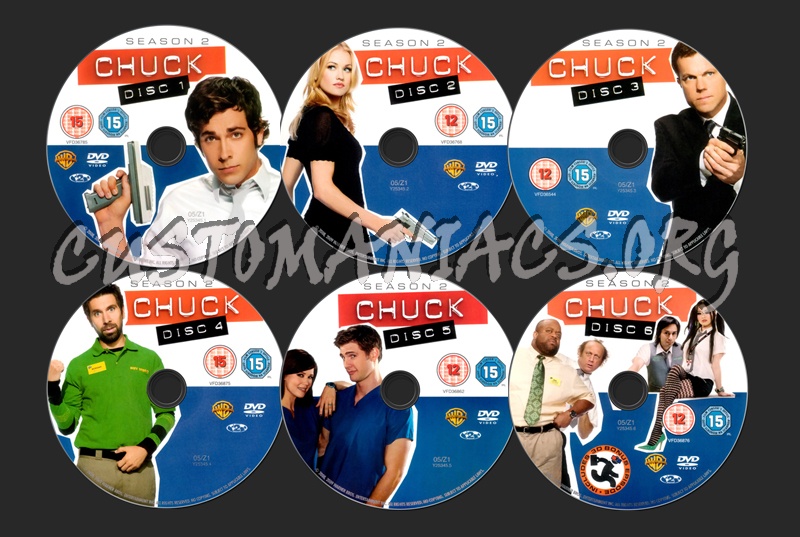 Chuck Season 2 dvd label