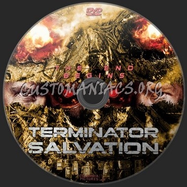 Terminator Salvation dvd label