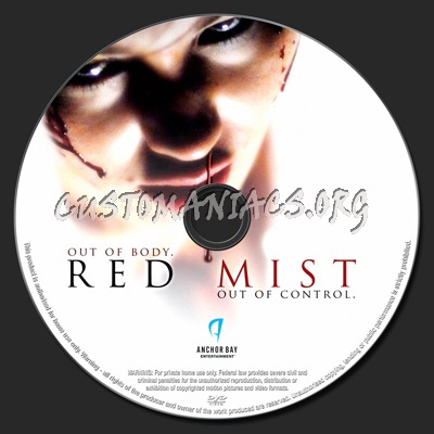 Red Mist dvd label