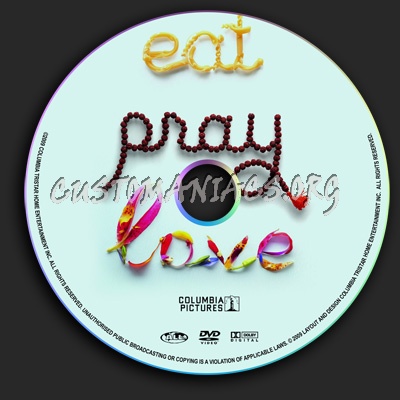 Eat Pray Love dvd label