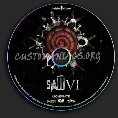 Saw 6 dvd label