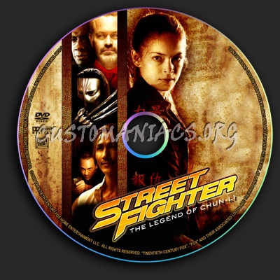 Street Fighter The Legend Of Chun-Li dvd label