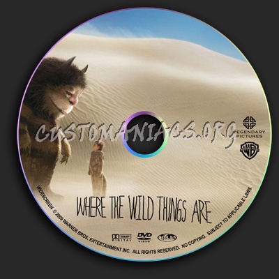 Where The Wild Things Are dvd label