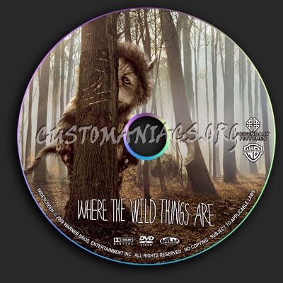 Where The Wild Things Are dvd label