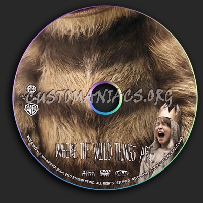 Where The Wild Things Are dvd label