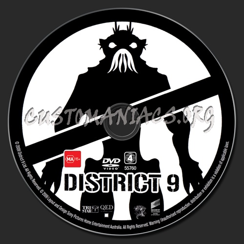 District 9 dvd label