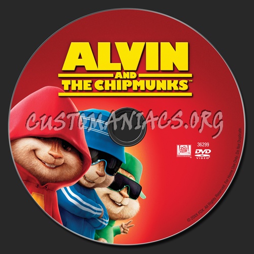 Alvin and the Chipmunks dvd label