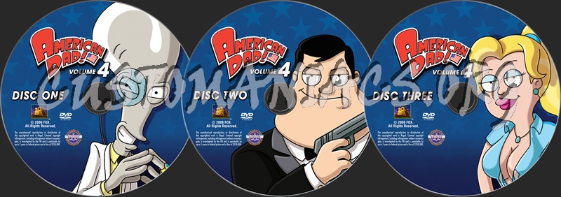 American Dad Volume 4 dvd label