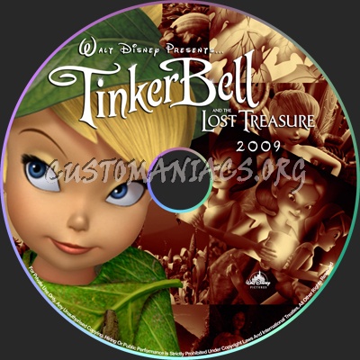 Tinker Bell and the Lost Treasure - 2009 dvd label