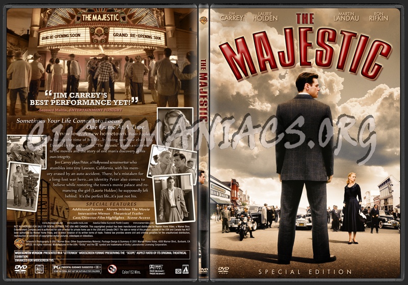 The Majestic dvd cover