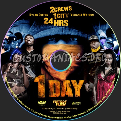 1 Day dvd label - DVD Covers & Labels by Customaniacs, id: 82525 free ...