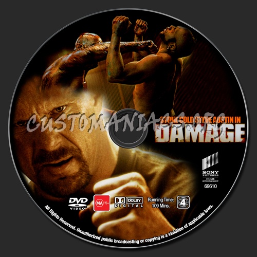 Damage dvd label