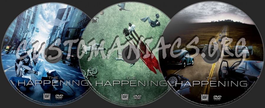 The Happening dvd label