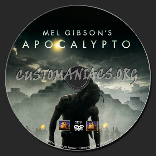 Apocalypto dvd label