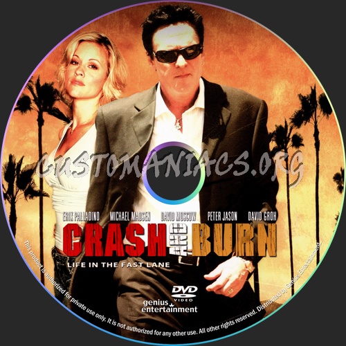 Crash And Burn dvd label