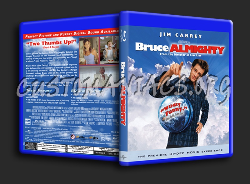 Bruce Almighty blu-ray cover - DVD Covers & Labels by Customaniacs