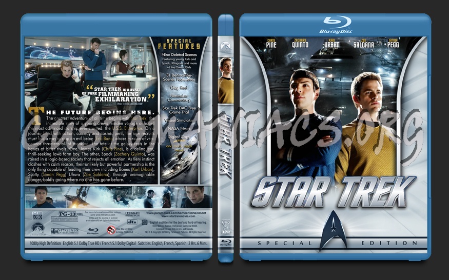 Star Trek blu-ray cover