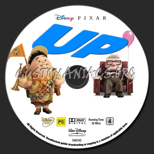 Up dvd label