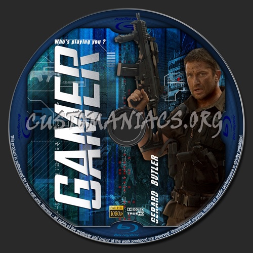 Gamer blu-ray label