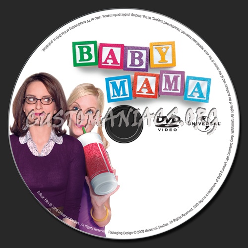 Baby Mama dvd label