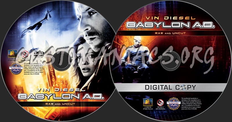 Babylon A.D. dvd label