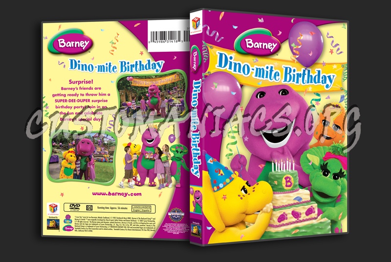 Barney Dino-mite Birthday dvd cover