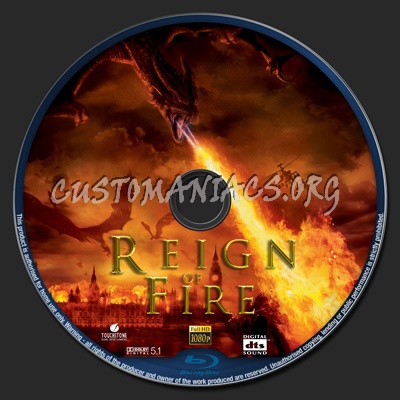 Reign Of Fire blu-ray label