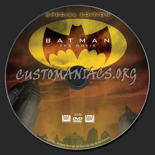 Batman The Movie (1966) dvd label