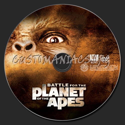 Battle for the Planet of the Apes dvd label - DVD Covers & Labels by ...