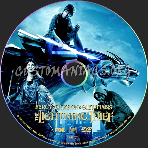 Percy Jackson & the Olympians: The Lightning Thief dvd label