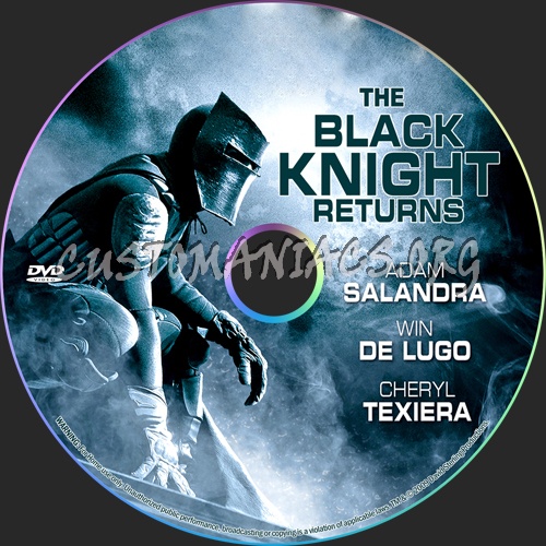 The Black Knight - Returns dvd label