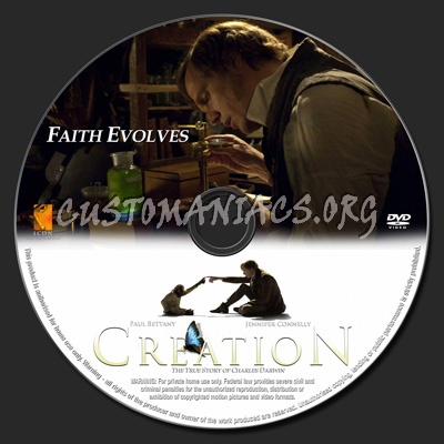 Creation dvd label