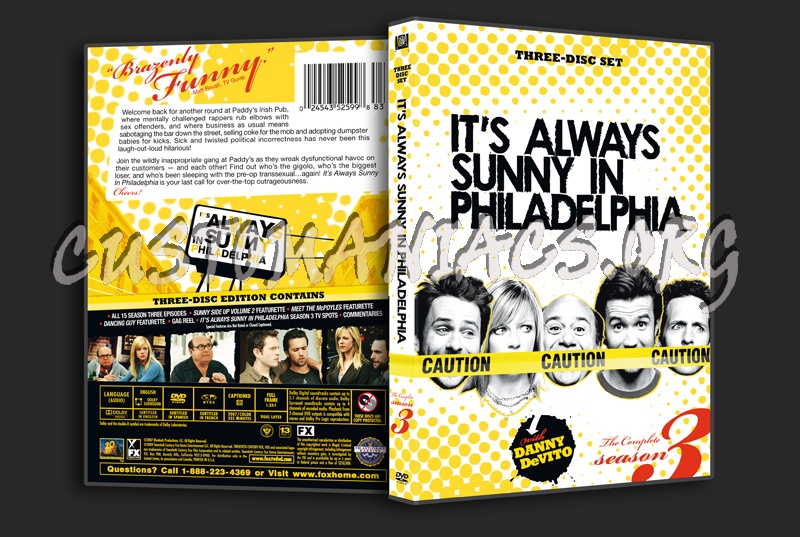 It's Always Sunny in Philadelphia Season 3 dvd cover