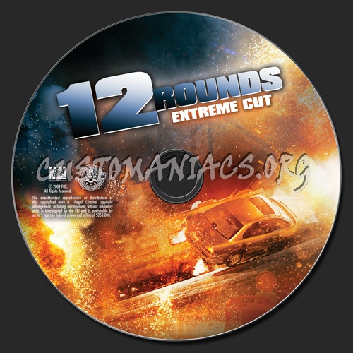 12 Rounds dvd label