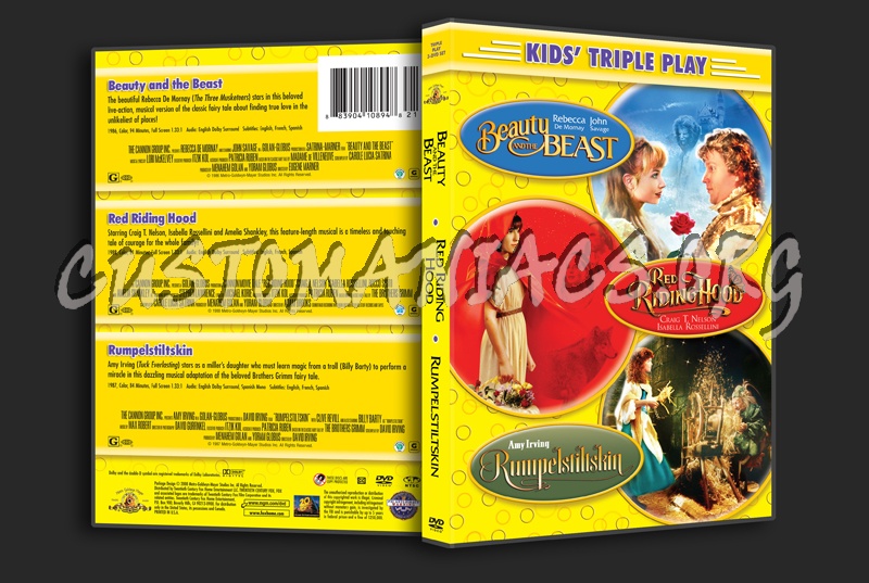 Beauty and the Beast / Red Riding Hood / Rumpelstiltskin dvd cover